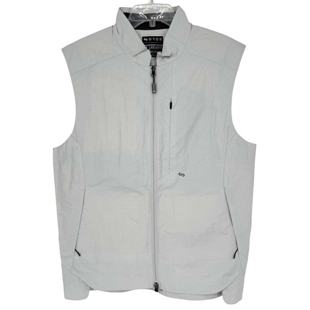 OROS Solarcore‎ Insulated Vest Mens M Light Gray Technical Hiking Gorpcore NASA